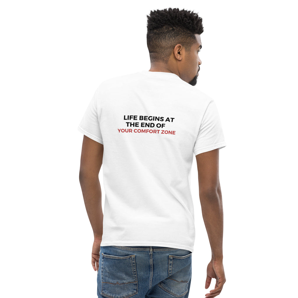 Life Begins at the end of your Comfort Zone - T-Shirt (White)